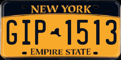 NY license plate GIP1513