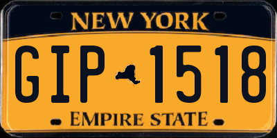 NY license plate GIP1518