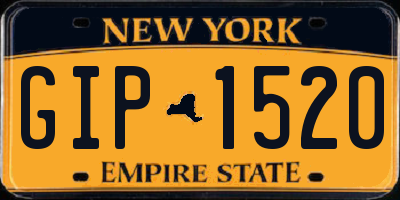 NY license plate GIP1520