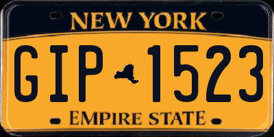 NY license plate GIP1523