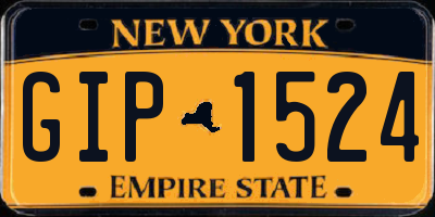 NY license plate GIP1524