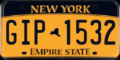 NY license plate GIP1532