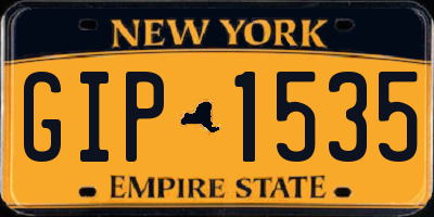 NY license plate GIP1535