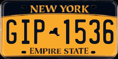 NY license plate GIP1536