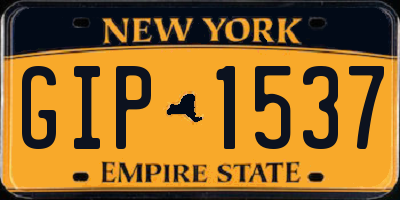 NY license plate GIP1537