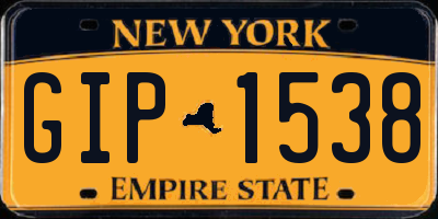 NY license plate GIP1538