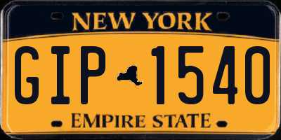 NY license plate GIP1540
