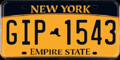 NY license plate GIP1543
