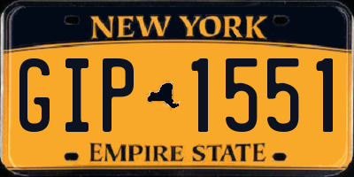NY license plate GIP1551