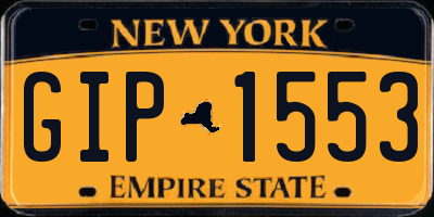 NY license plate GIP1553