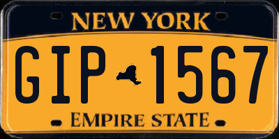 NY license plate GIP1567