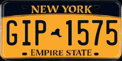 NY license plate GIP1575