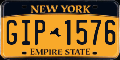 NY license plate GIP1576