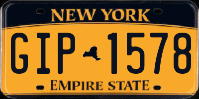 NY license plate GIP1578