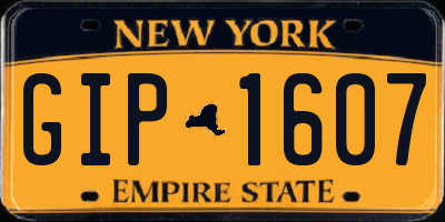 NY license plate GIP1607