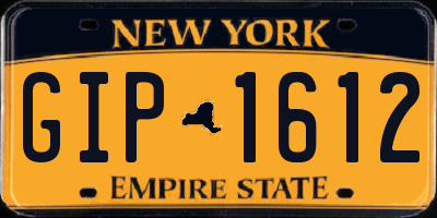 NY license plate GIP1612