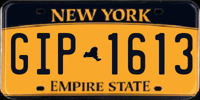 NY license plate GIP1613