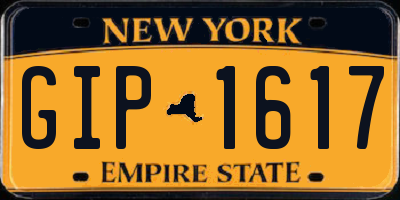 NY license plate GIP1617