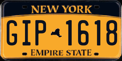 NY license plate GIP1618
