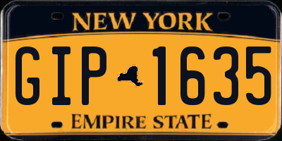 NY license plate GIP1635