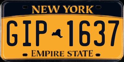 NY license plate GIP1637