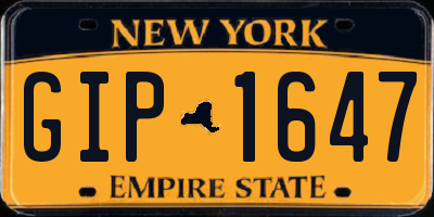 NY license plate GIP1647