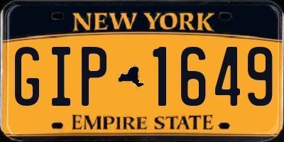 NY license plate GIP1649