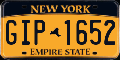 NY license plate GIP1652