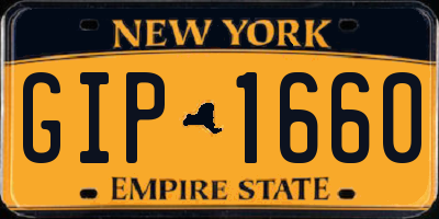 NY license plate GIP1660