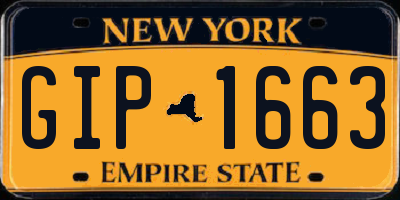 NY license plate GIP1663