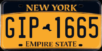 NY license plate GIP1665