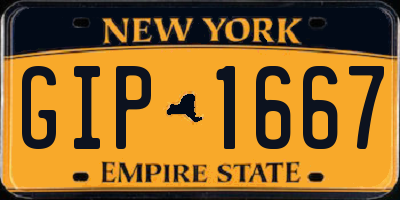 NY license plate GIP1667
