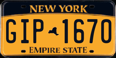 NY license plate GIP1670