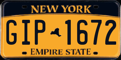 NY license plate GIP1672