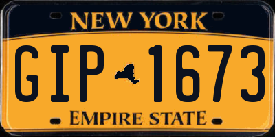 NY license plate GIP1673