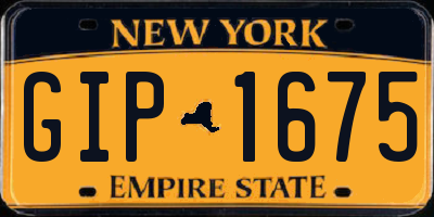 NY license plate GIP1675