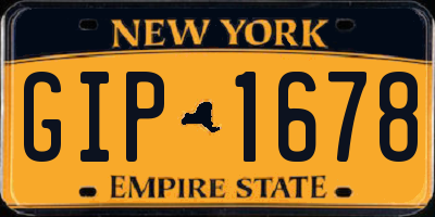 NY license plate GIP1678