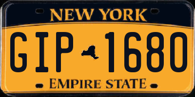 NY license plate GIP1680