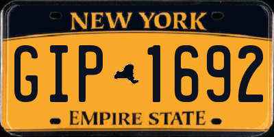 NY license plate GIP1692