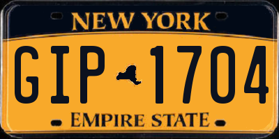 NY license plate GIP1704