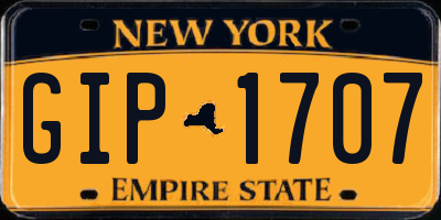 NY license plate GIP1707
