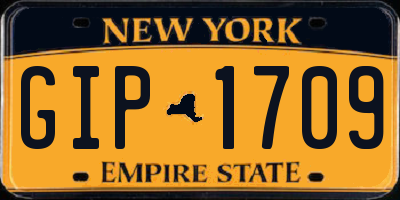 NY license plate GIP1709