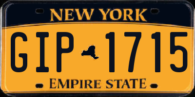 NY license plate GIP1715