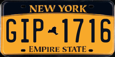 NY license plate GIP1716