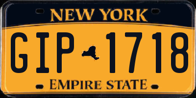 NY license plate GIP1718