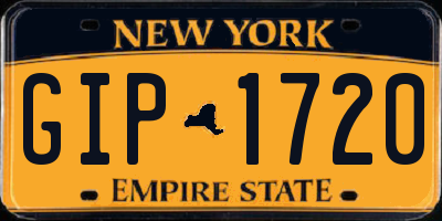 NY license plate GIP1720