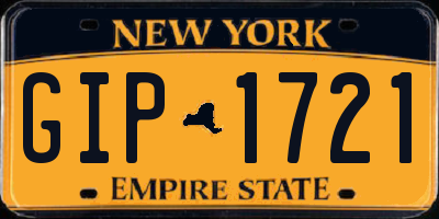 NY license plate GIP1721