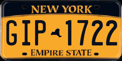 NY license plate GIP1722