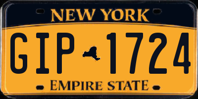 NY license plate GIP1724
