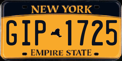 NY license plate GIP1725